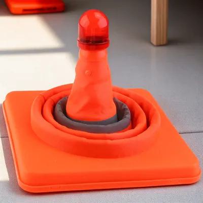 Road Traffic Cone - Rode reflecterende verkeerskegel, inklapbaar, 45 cm,