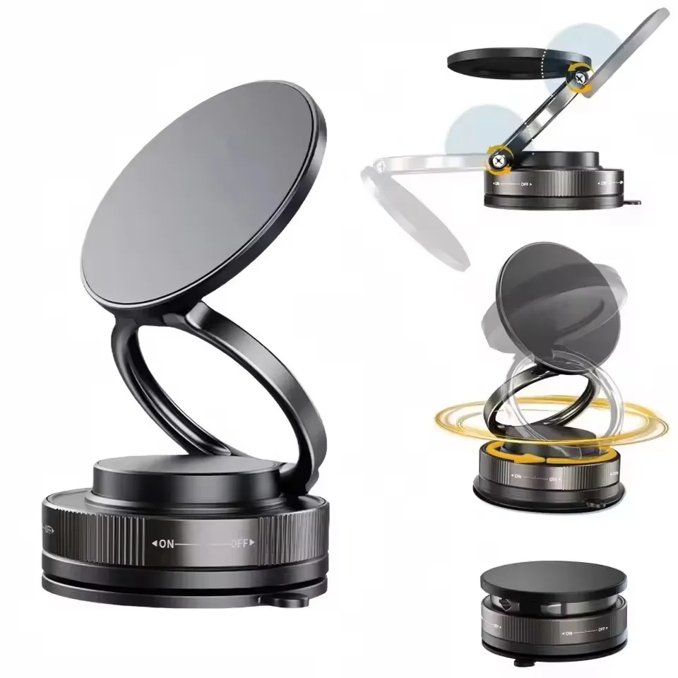 Vacuum Suction Cup Lifter - 2026 Nieuwe Magnetische Telefoonhouder voor Auto