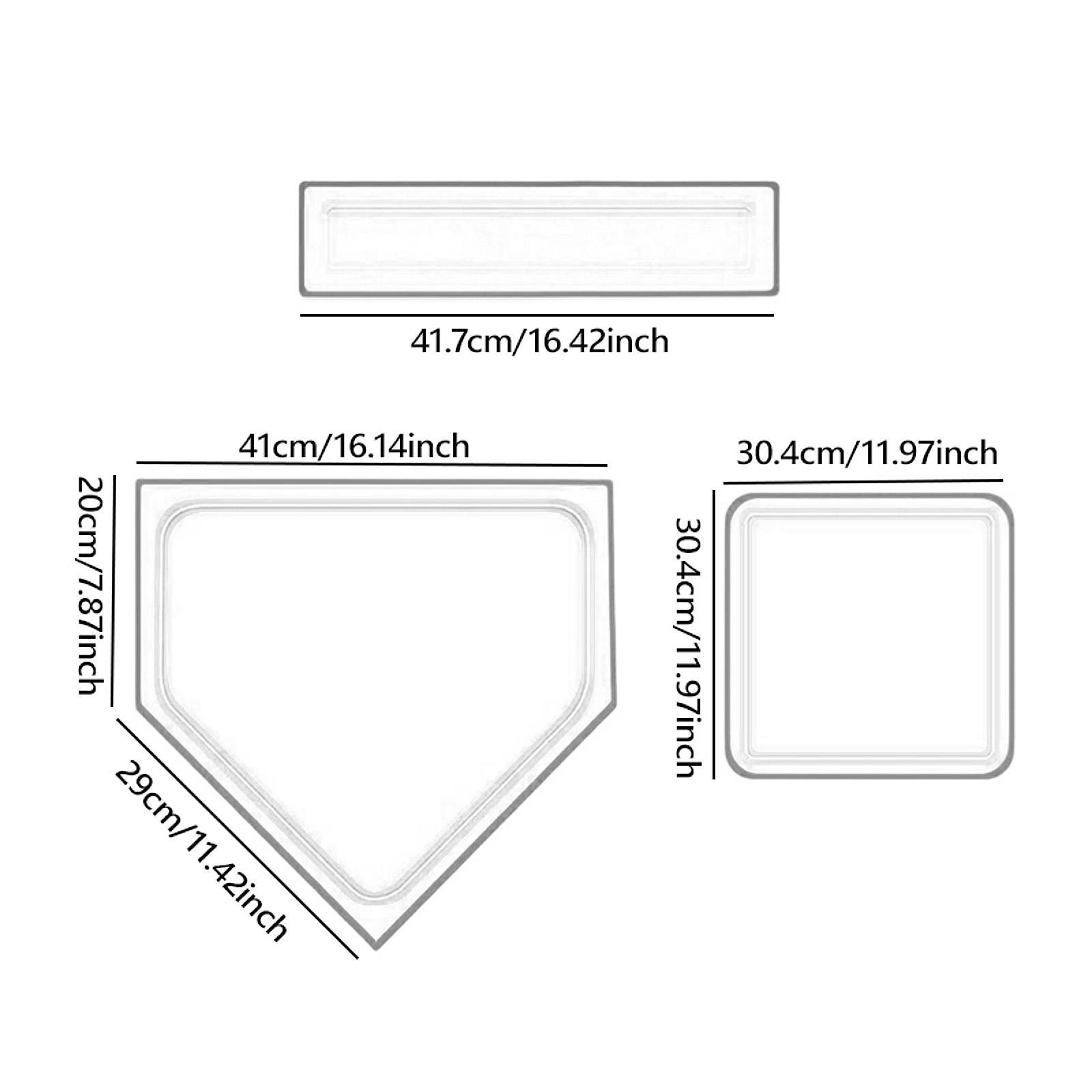 Heavy Equipment Game - Homeplate Heavy Duty Honkbal Trainingsmateriaal Rubberen
