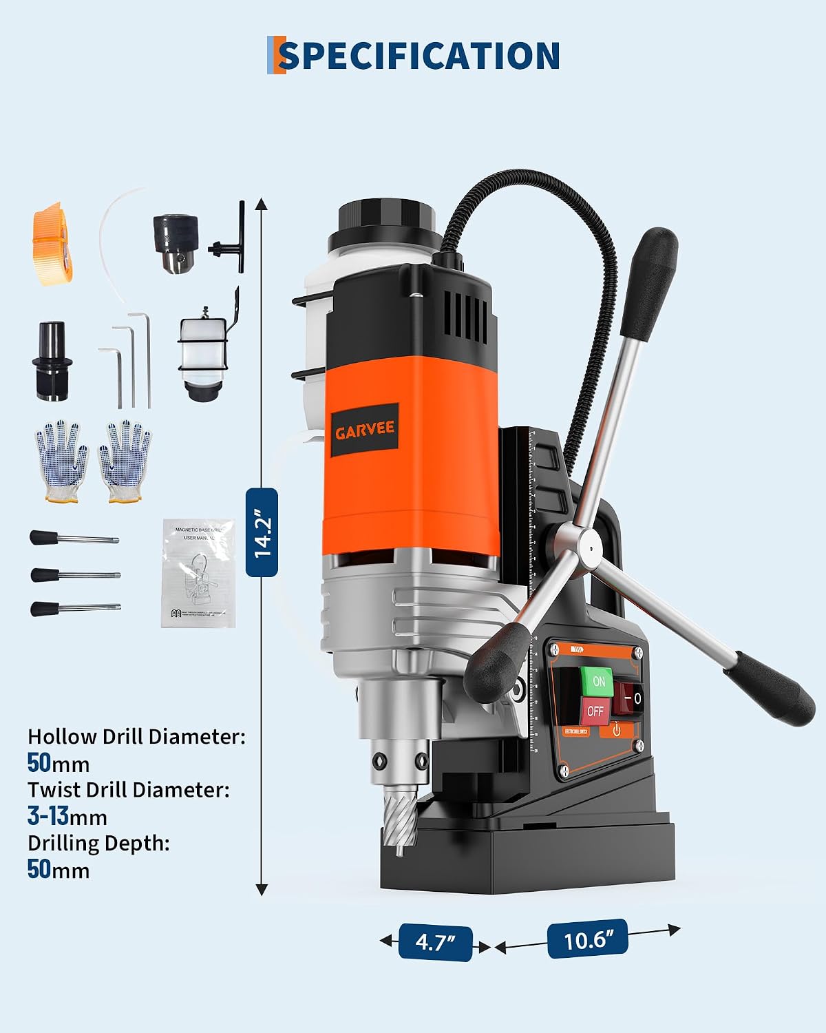 1650W Magnetische Boormachine  - Magnetic Drill Press recensie en prijs