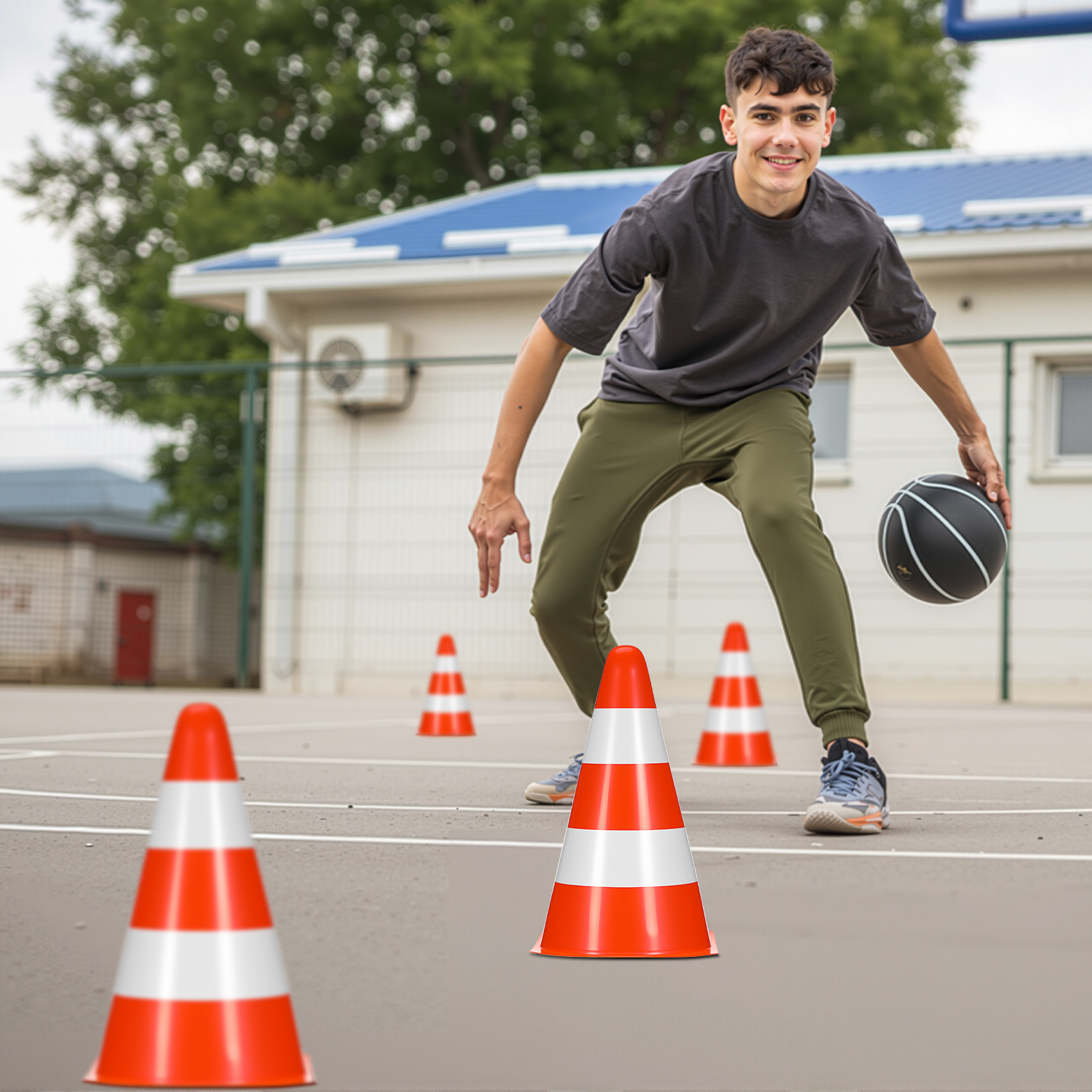 6 stuks verkeerskegels, stapel - Road Traffic Cone recensie en prijs