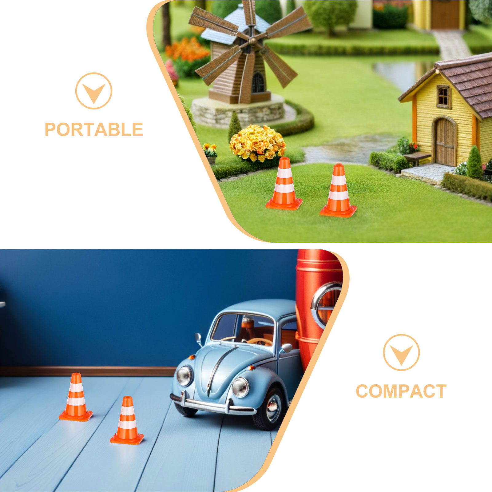 48 stuks mini-verkeerskegels o - Road Traffic Cone recensie en prijs