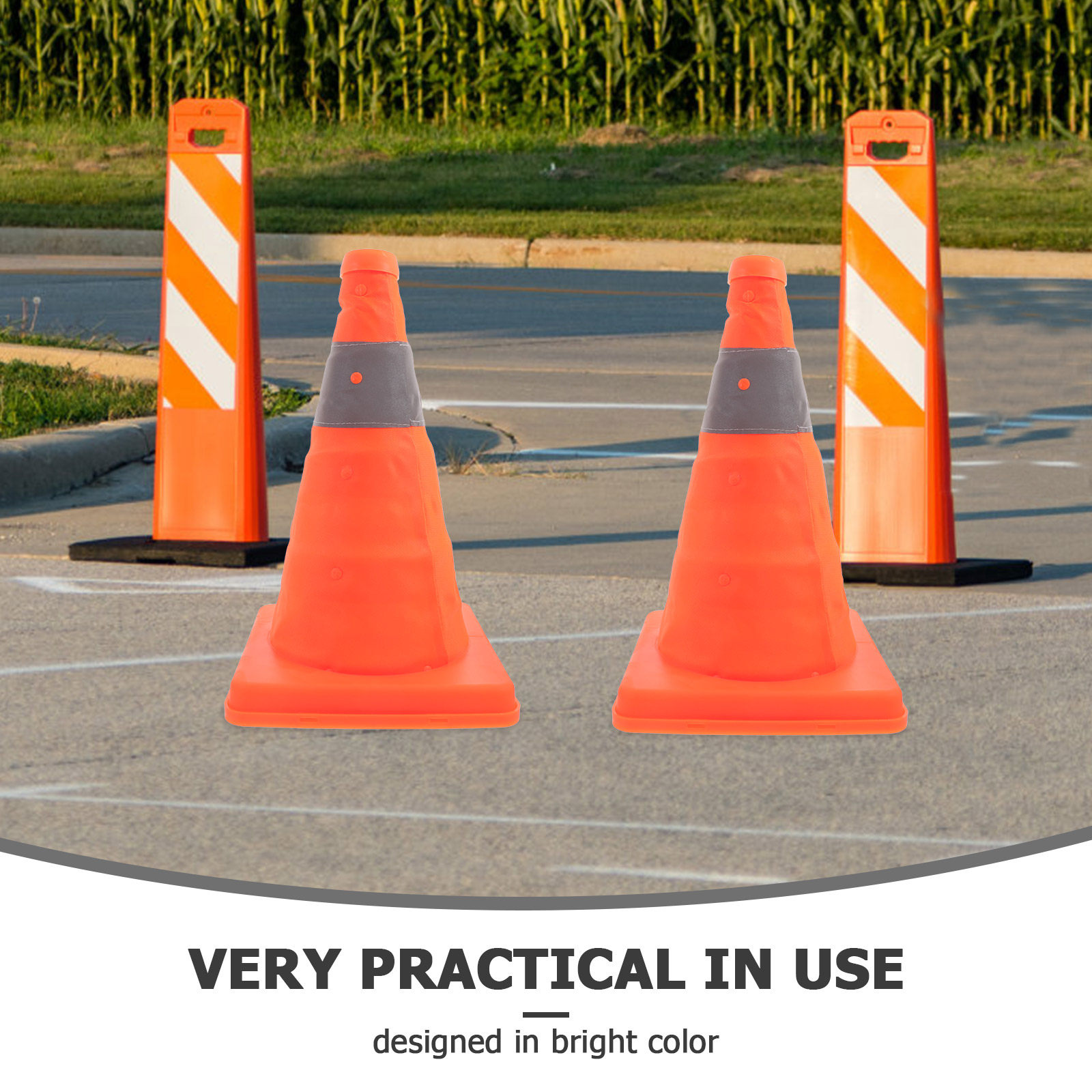 2 stuks inklapbare verkeerskeg - Road Traffic Cone recensie en prijs